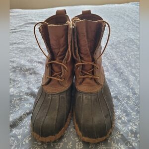 Men's LL Bean Duck Boots, Unlined, 9 D